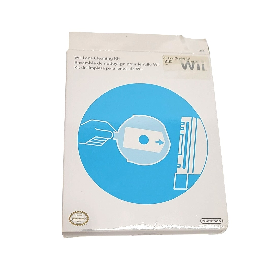 Nintendo Wii lens cleaning kit OEM Rare with Disc Insert