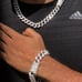 Men’s Miami Cuban 14k White Gold Finish