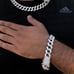 Men’s Miami Cuban 14k White Gold Finish