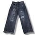 United Colors Of Benetton Jeans Size 25 26x22 Cropped Jeans Distressed Destroyed