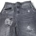 United Colors Of Benetton Jeans Size 25 26x22 Cropped Jeans Distressed Destroyed