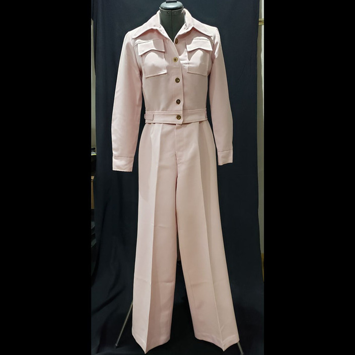 Vintage Pants Suit In Light Pink (2 Pieces)