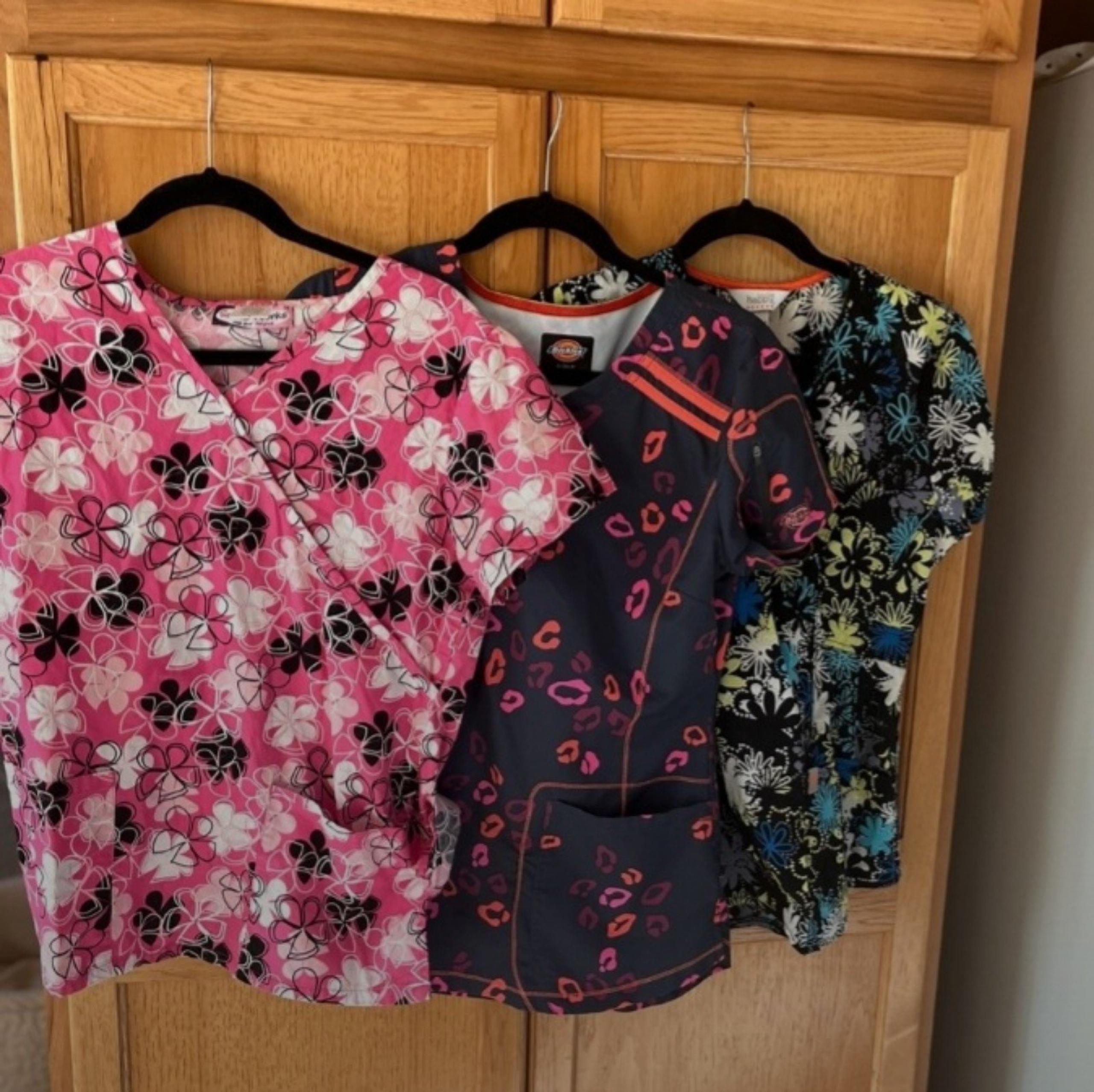 Scrub Top Bundle - 3 shirts in fun patterns
