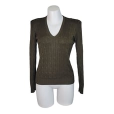 Ralph Lauren Black Label Silk Sweater L Green