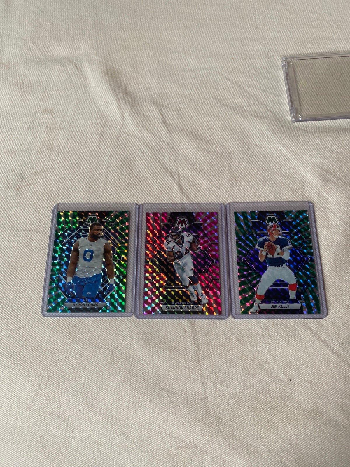 Mosaic Swirl /11 Lot Byron Young, Shannon Sharpe, Jim Kelly