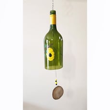 Bee Hive Upcycled Bottle Wind Chime