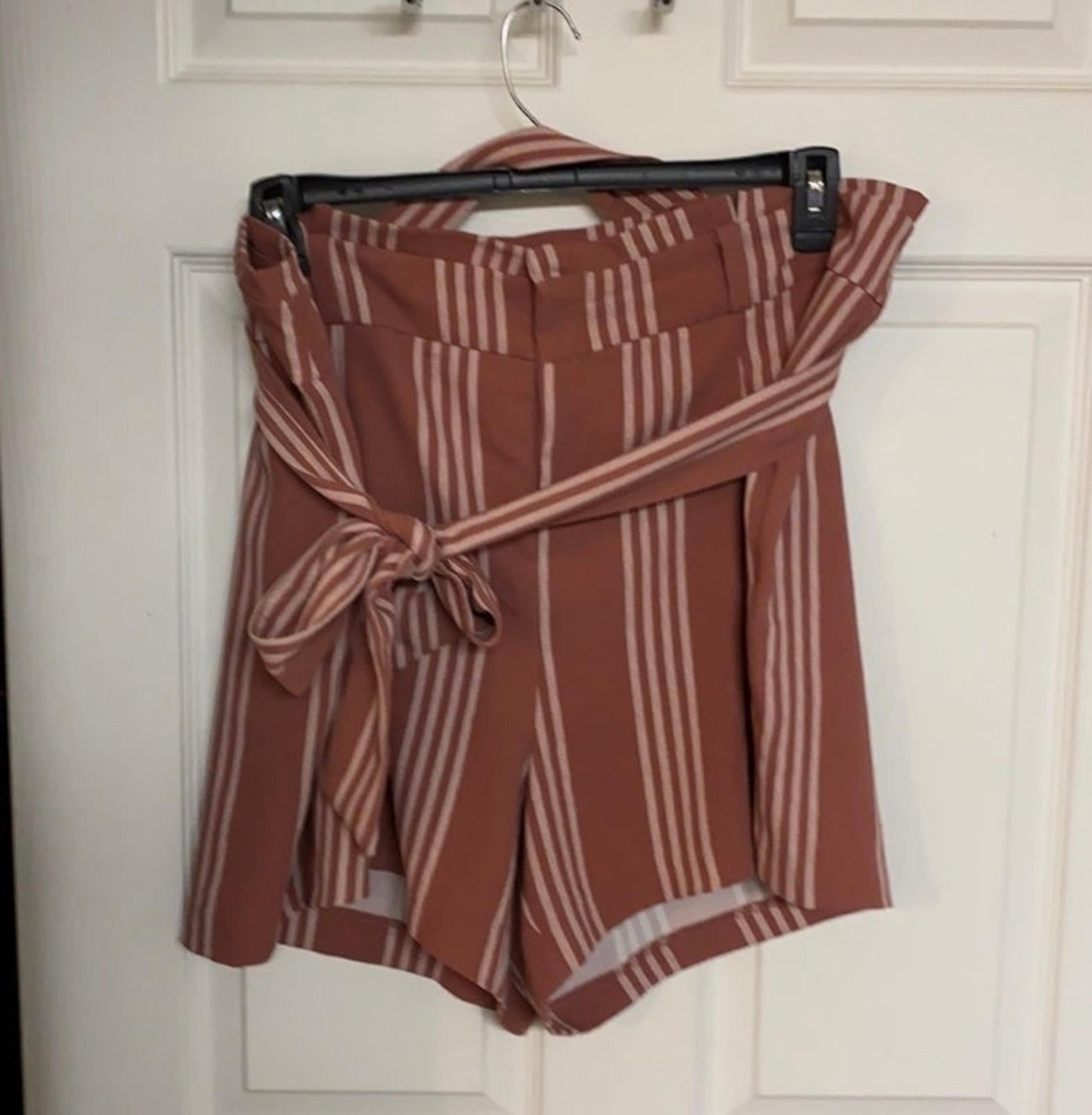 Torrid high waisted paper bag shorts