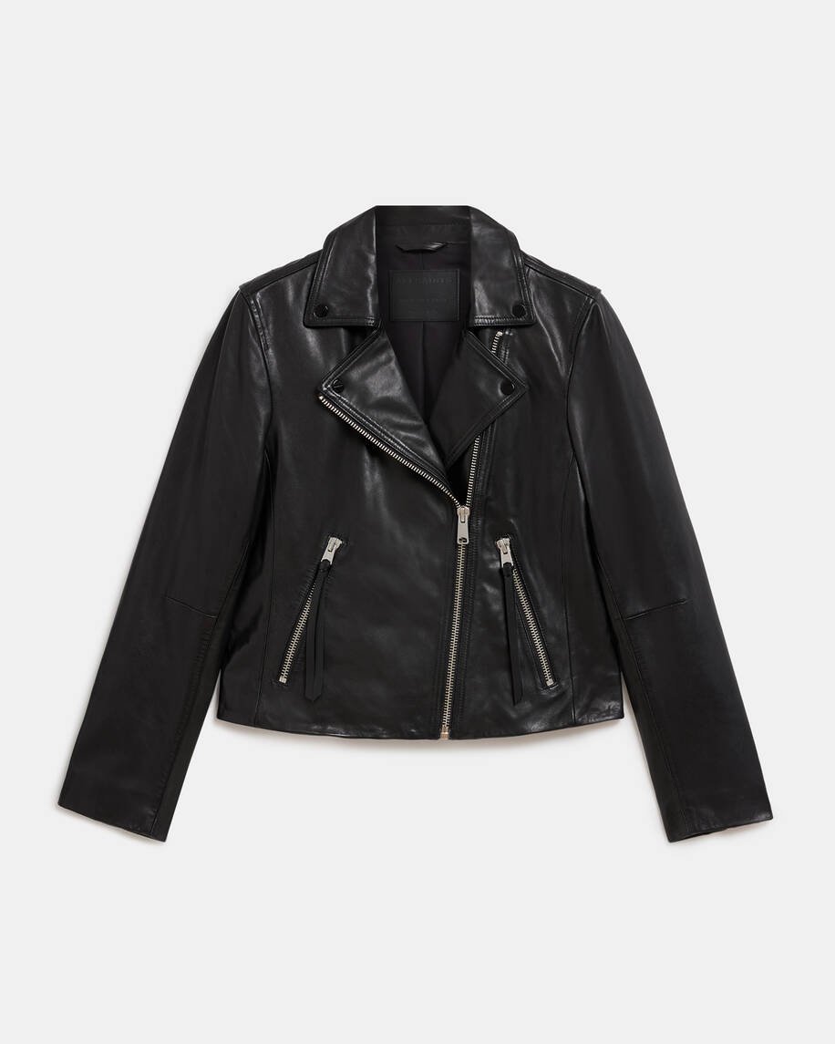 Allsaints Dalby Slim Fit Leather Biker Jacket