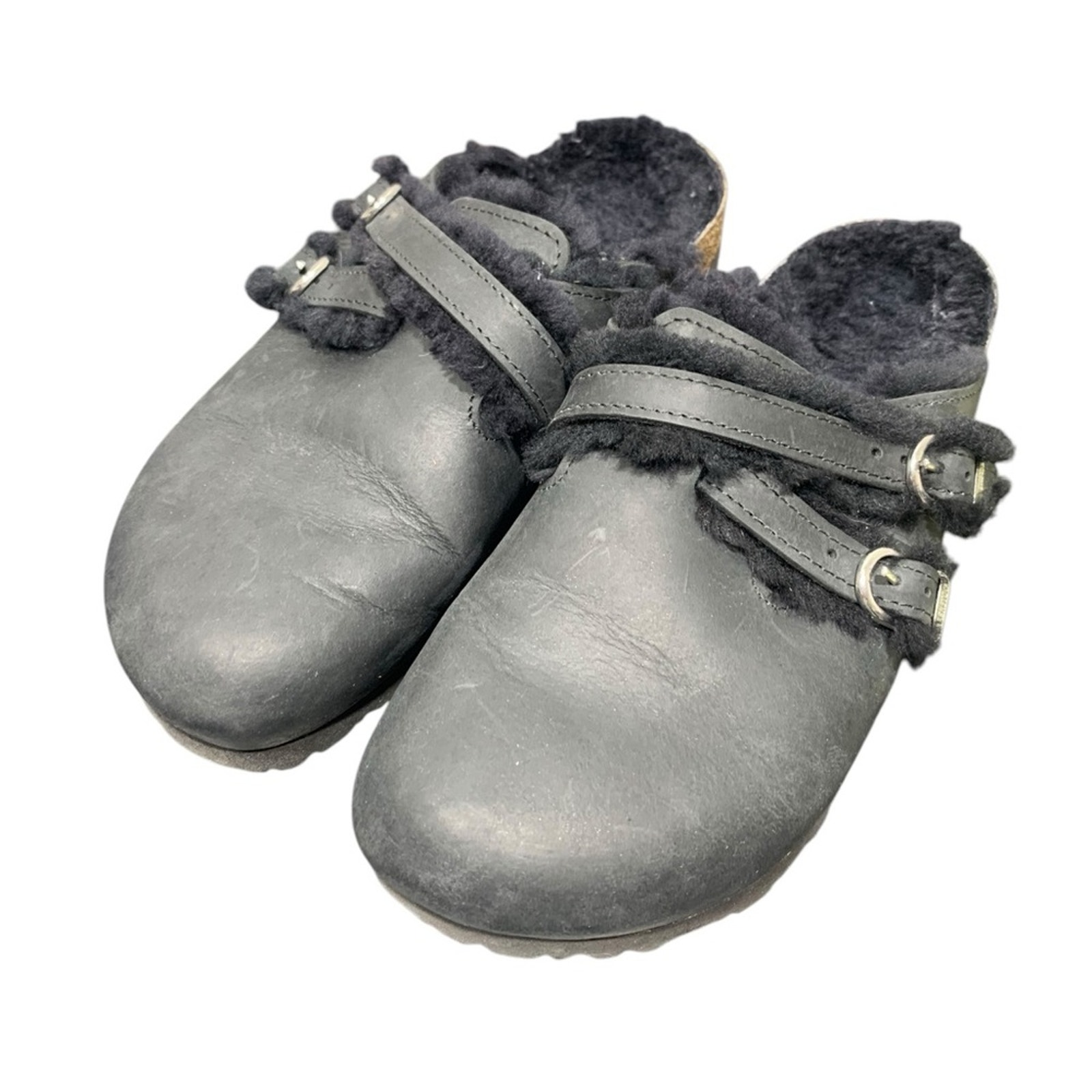 Birkenstock Boston Genuine Shearling lined Clog sz 38 narrow L7 M 5