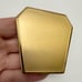 Vintage Golden Blue Rhinestone Stylized Fleur-de-lis Mirror Powder Compact