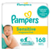 QTY 2 Pampers Sensitive Fragrance Free Baby Wipes 3X Pop-Top 168ct 3pk