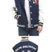 True Religion Men's Blue Horseshoe Patch Varsity Jacket Size Large