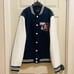 True Religion Men's Blue Horseshoe Patch Varsity Jacket Size Large