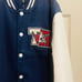 True Religion Men's Blue Horseshoe Patch Varsity Jacket Size Large