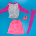 Vintage Mod Barbie Doll #1866 Movie Groovie Near Complete Outfit Skirt Stocking