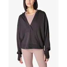 SWEATY BETTY After Class Relaxed Hoodie Sweatshirt Gray, Size S 4 - 6