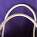 Brighton cream beige leather/rattan purse/bucket bag