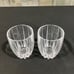 Omega by Waterford - Two Cut Crystal Double Old Fashioned Glasses
