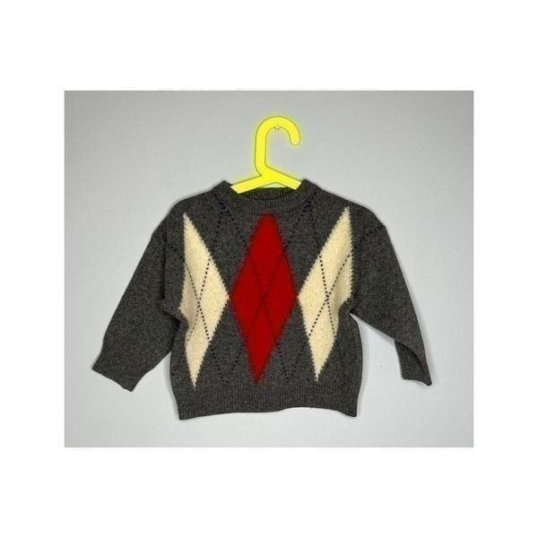 012 Benetton Grey Boy's Woven Sweater