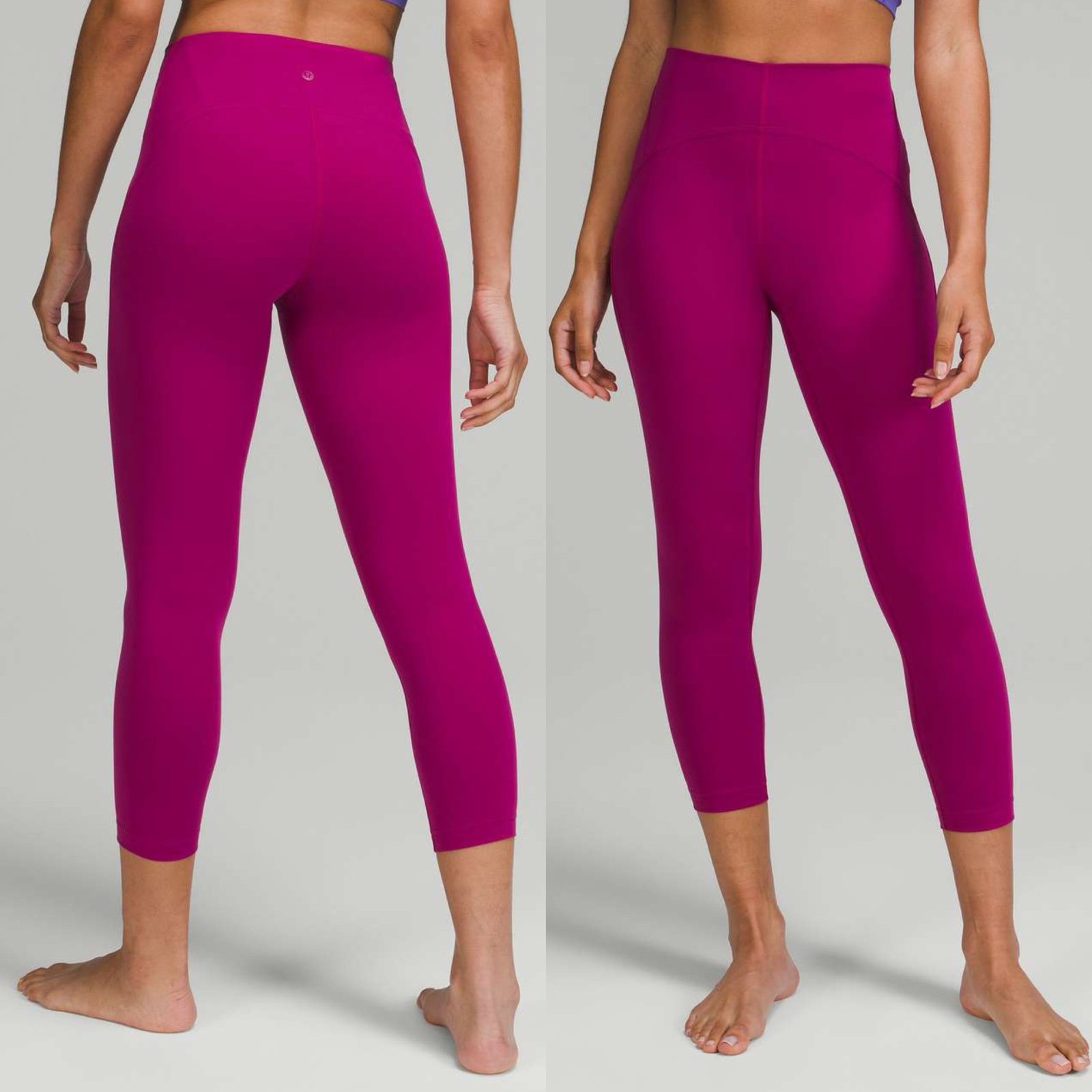 Lululemon InStill High-Rise Crop Sz 2/23 In Magenta Purple