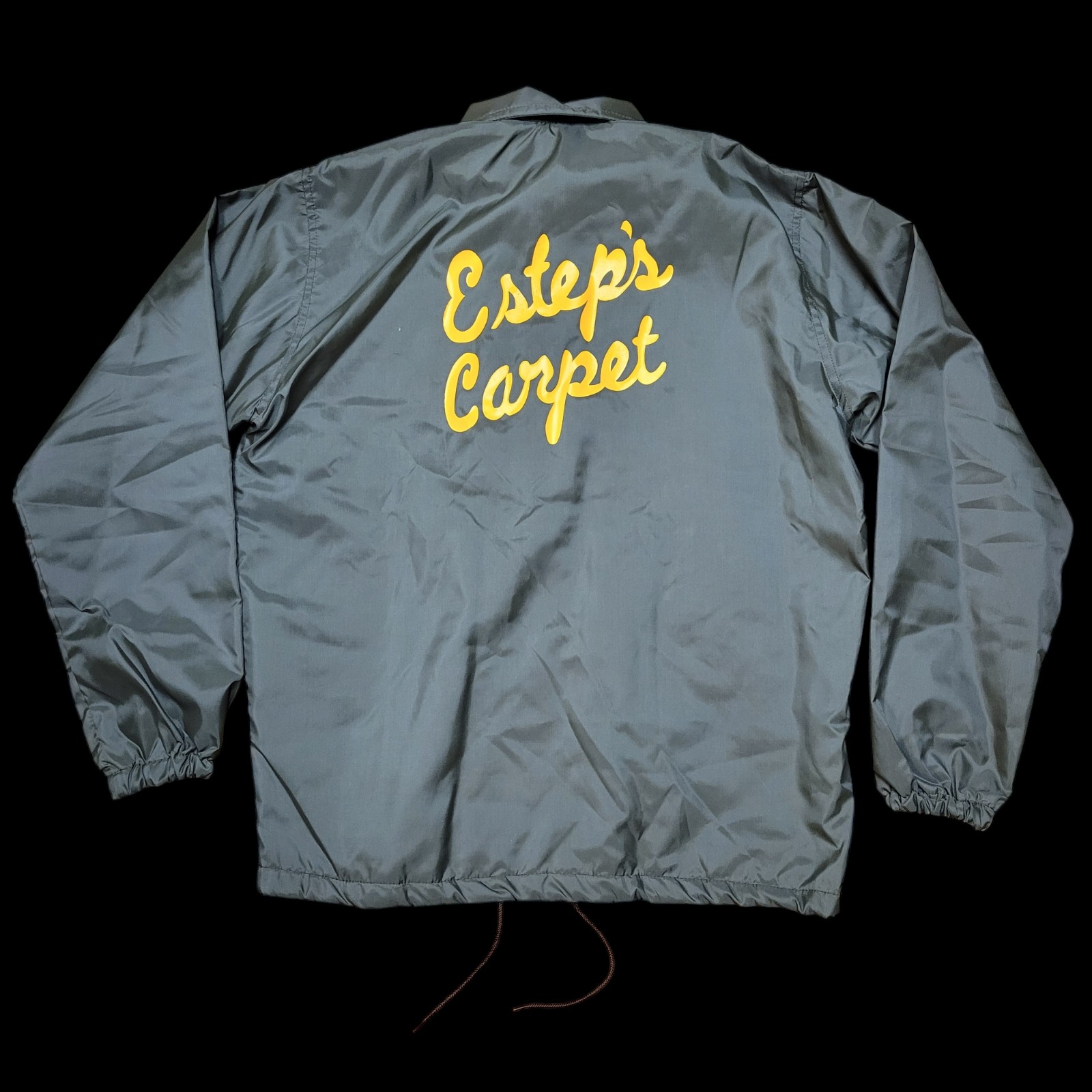 Vintage 80's West Wind Esteps Carpet Satin Bomber Varsity Jacket Sz M