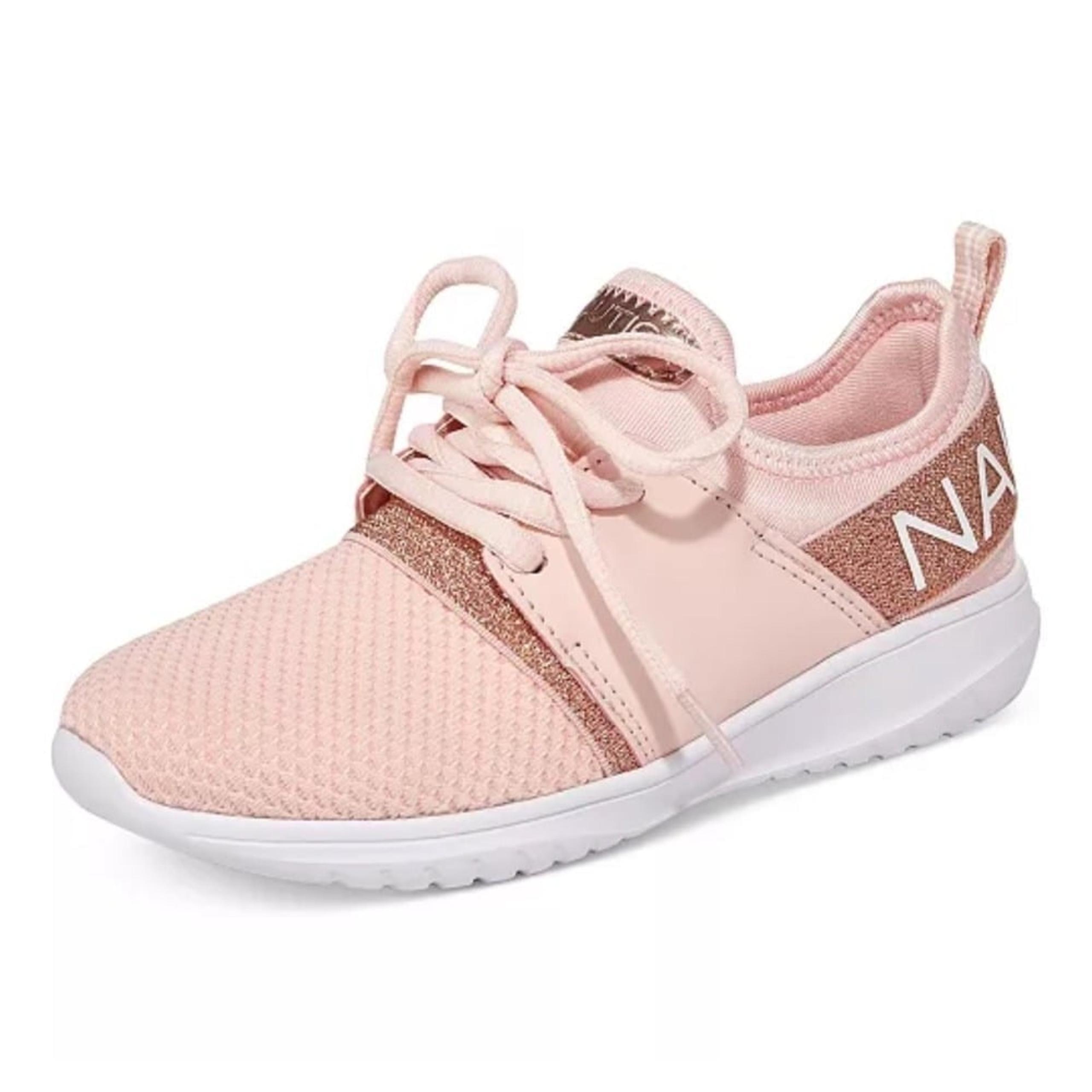 Nautica  Casual Pink Sneakers Lightweight Comfort Shoes Big Girls Size 3
