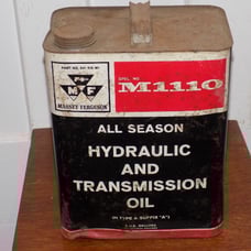 Vintage Massey-Ferguson Hydraulic Transmission Fluid 2 Gallon Empty Can