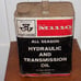 Vintage Massey-Ferguson Hydraulic Transmission Fluid 2 Gallon Empty Can