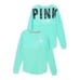 VICTORIA’S SECRET PINK TEAL SWEATSHIRT SMALL