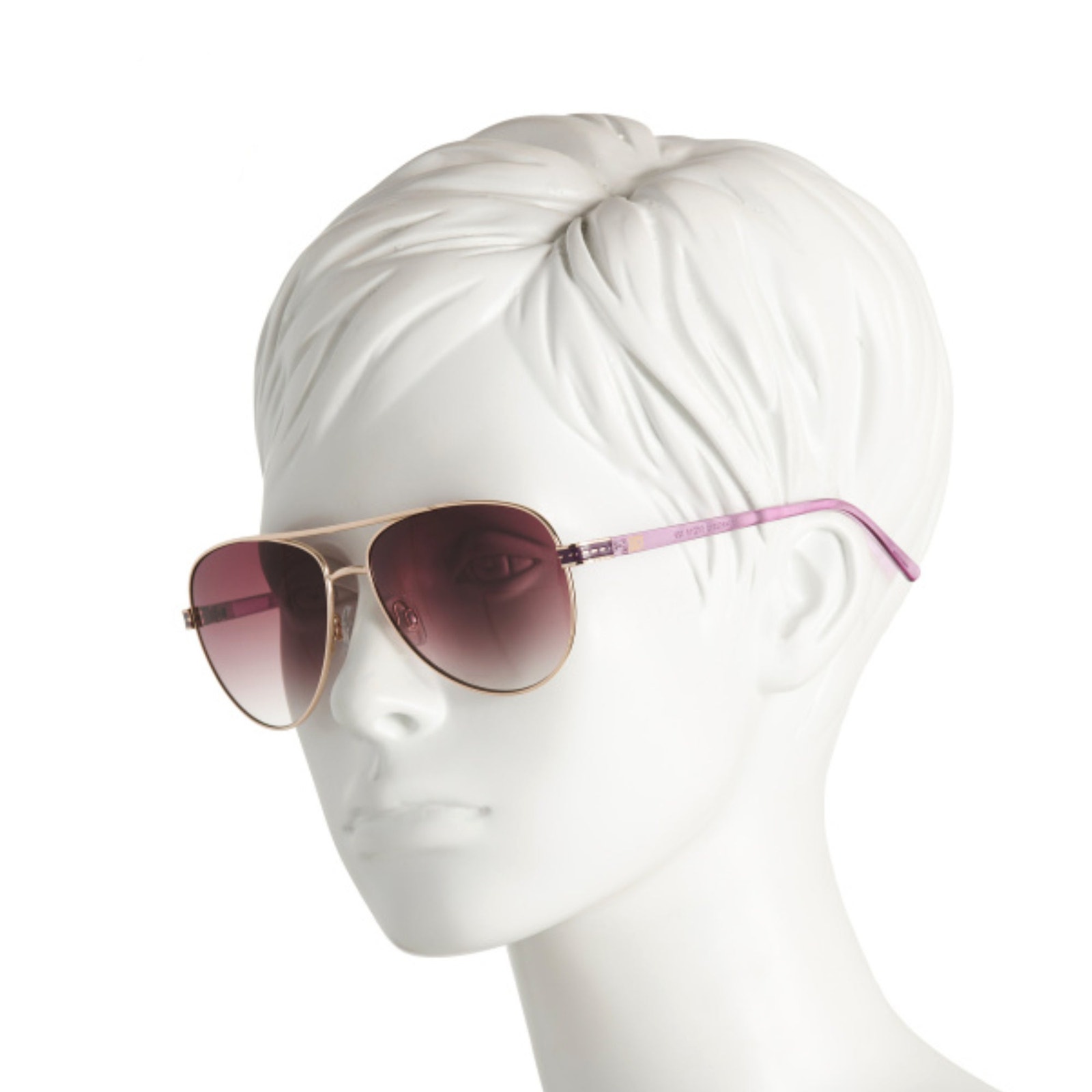 NWT Juicy Couture Women's Aviator Gold Tone Metal Frame 55mm Sunglasses