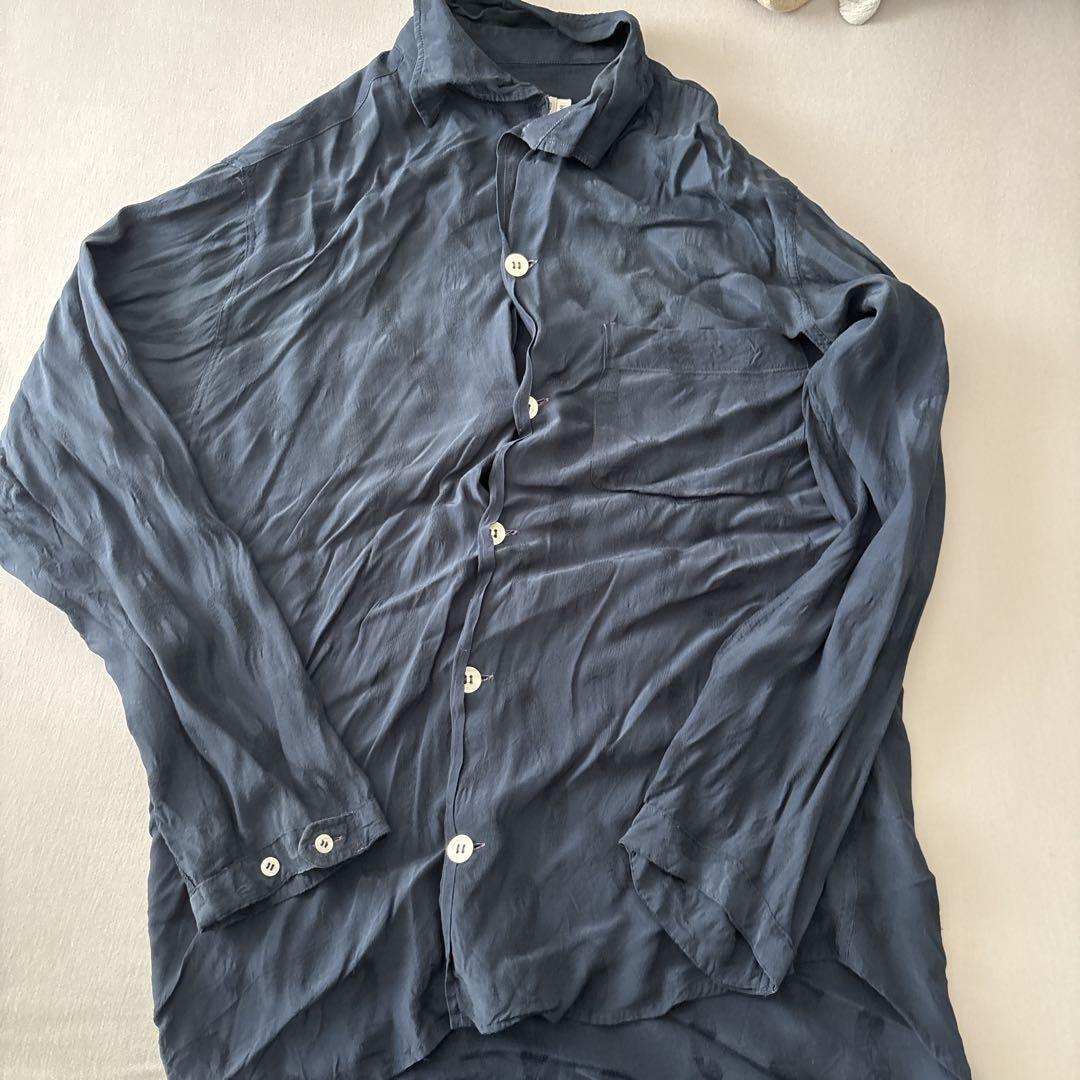 EMPORIO ARMANI Dark Blue Long Sleeve Shirt Size M