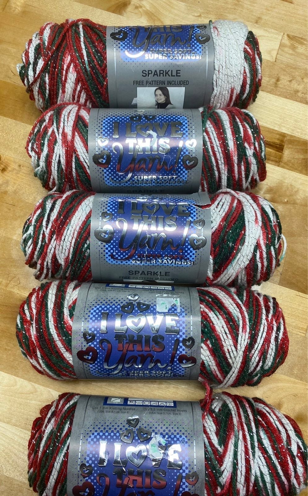 Love that yarn sparkle 5oz Lots Of 5