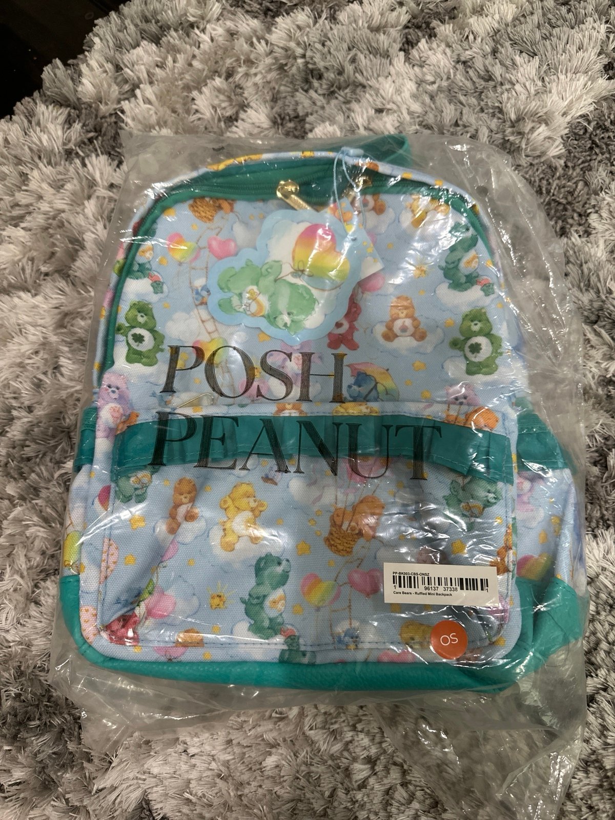 New Posh peanut care bear mini ruffle backpack pre k kindergarten preschool