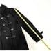 NWT Vertigo Paris Women Classic Duffle Style Toggle Coat Size M Black Dry Clean.