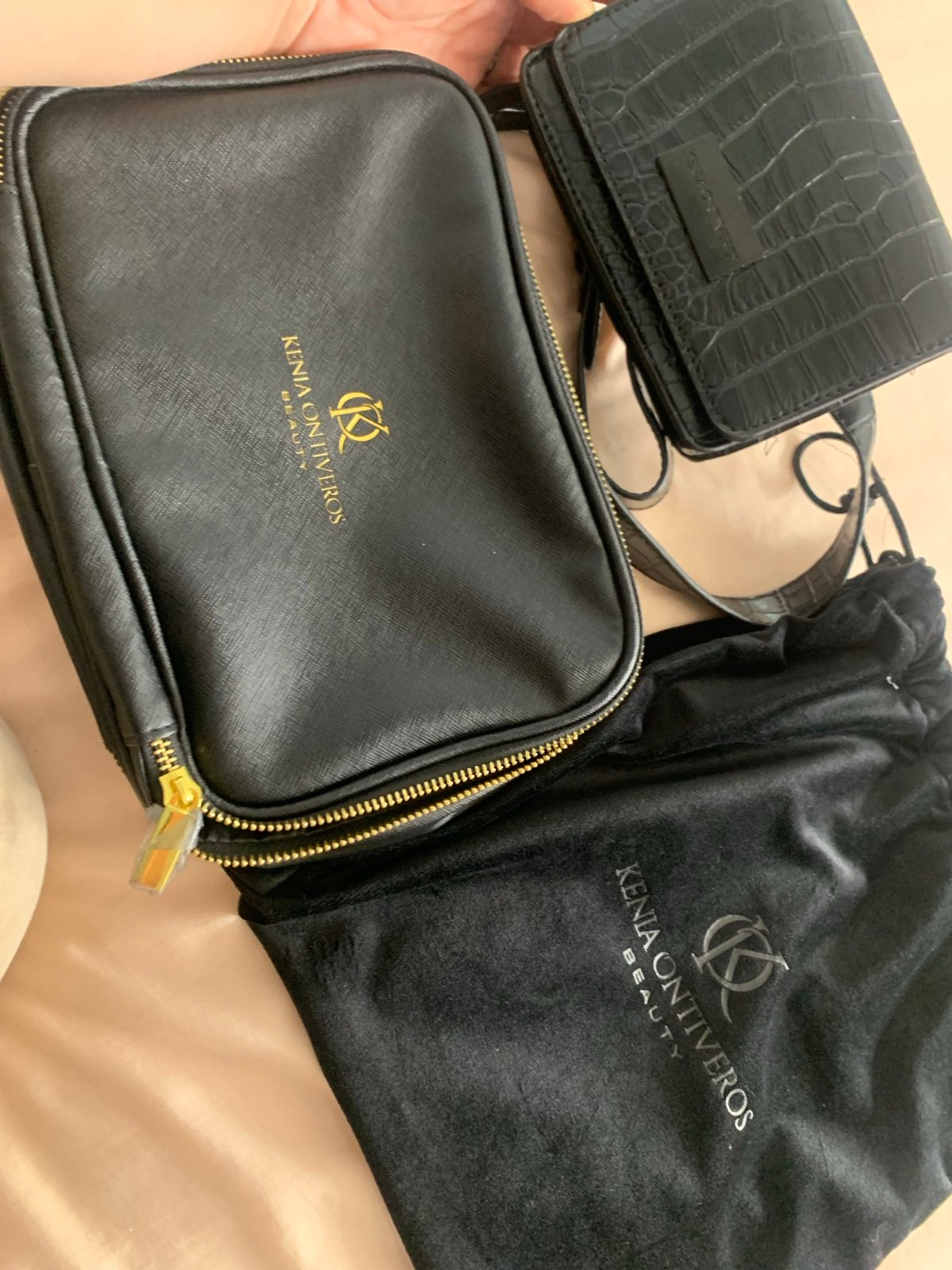 Kenia beauty by Kenia Ontiveros discontinued makeup bag