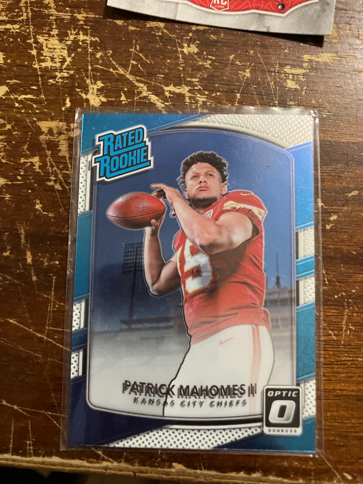 2017 Patrick Mahomes rated rookie card