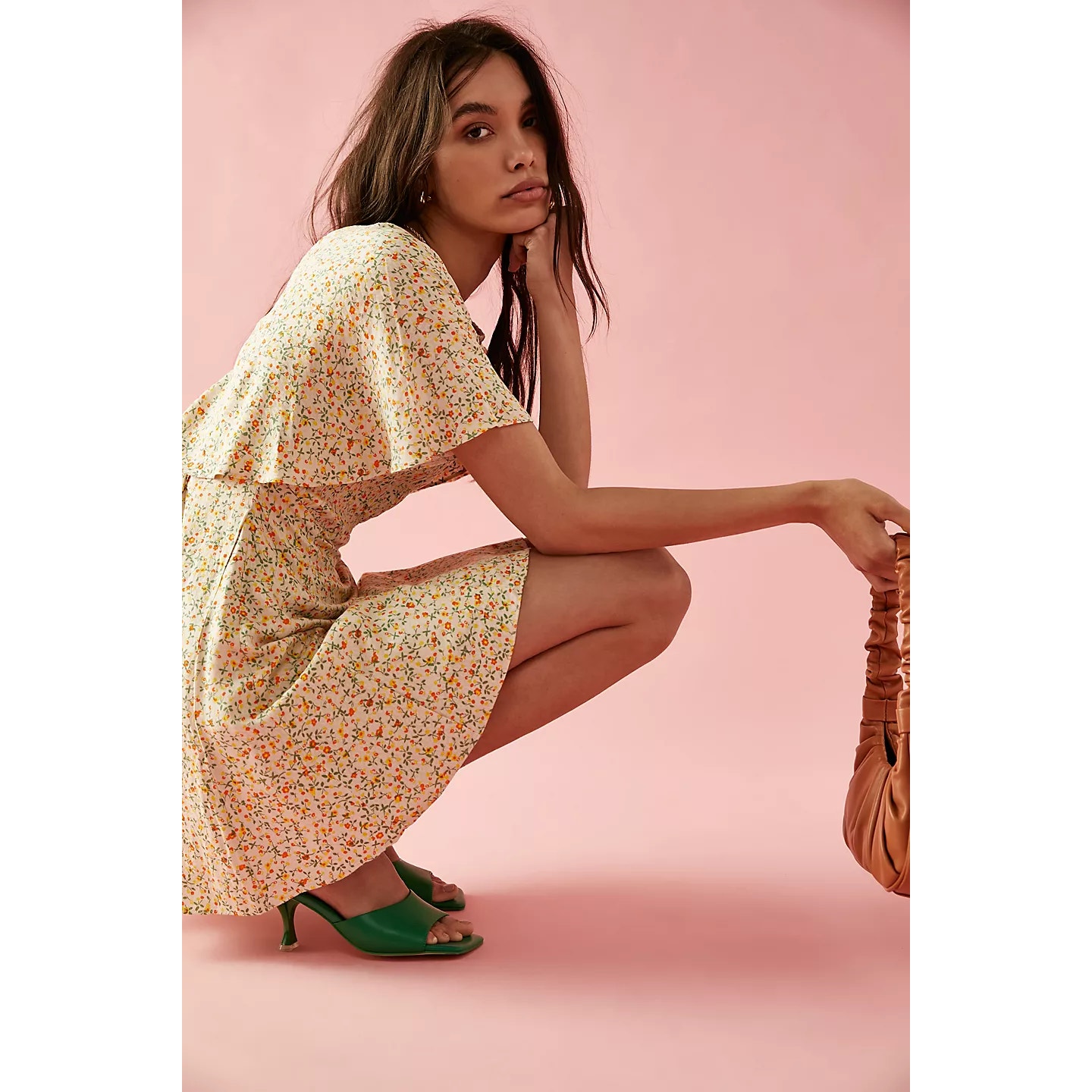 NWOT Free People Florence Mini Dress in Evening Combo floral Size: S