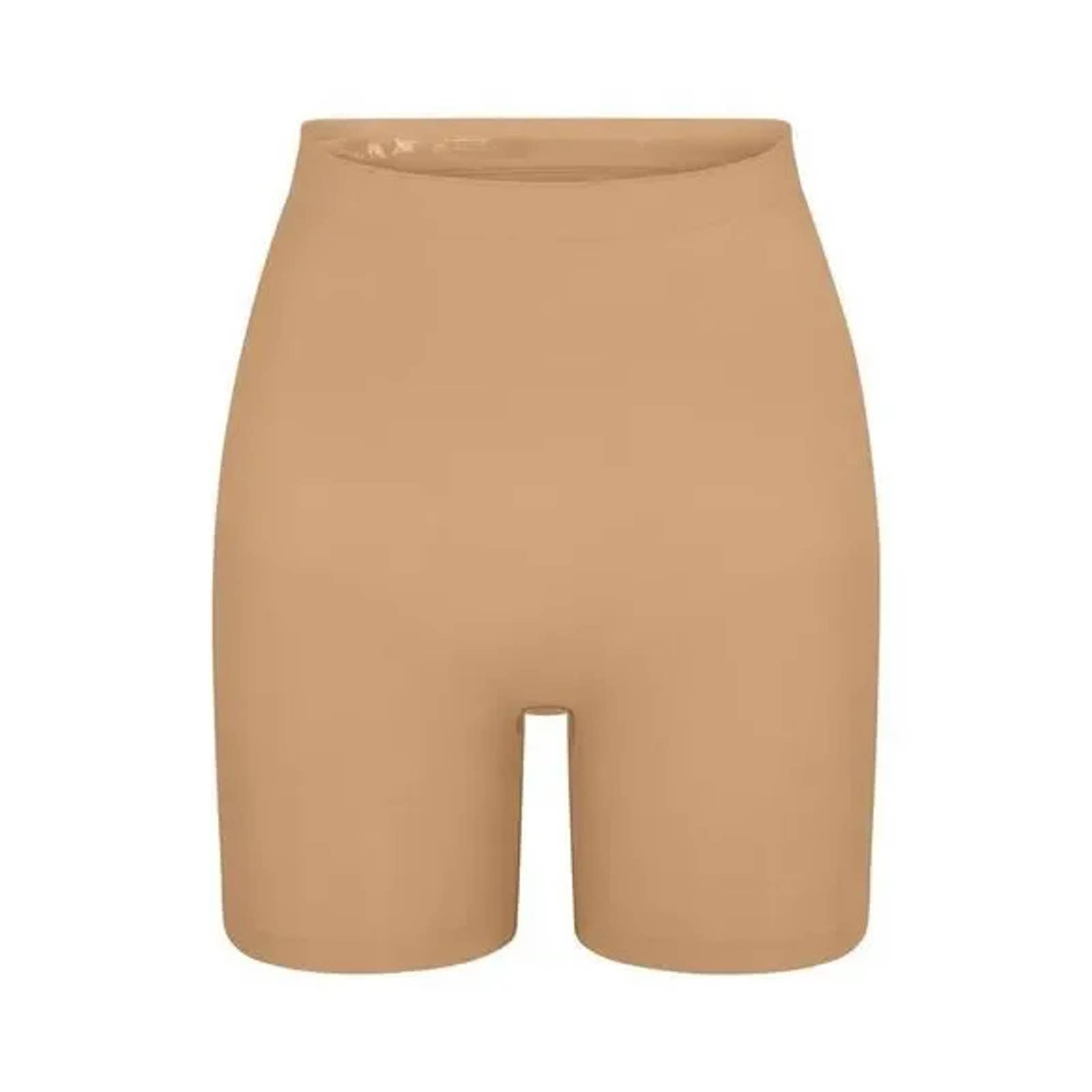 NWOT Skims Seamless Sculpt Mid Thigh Short Women's Open Gusset Nude Size XS
