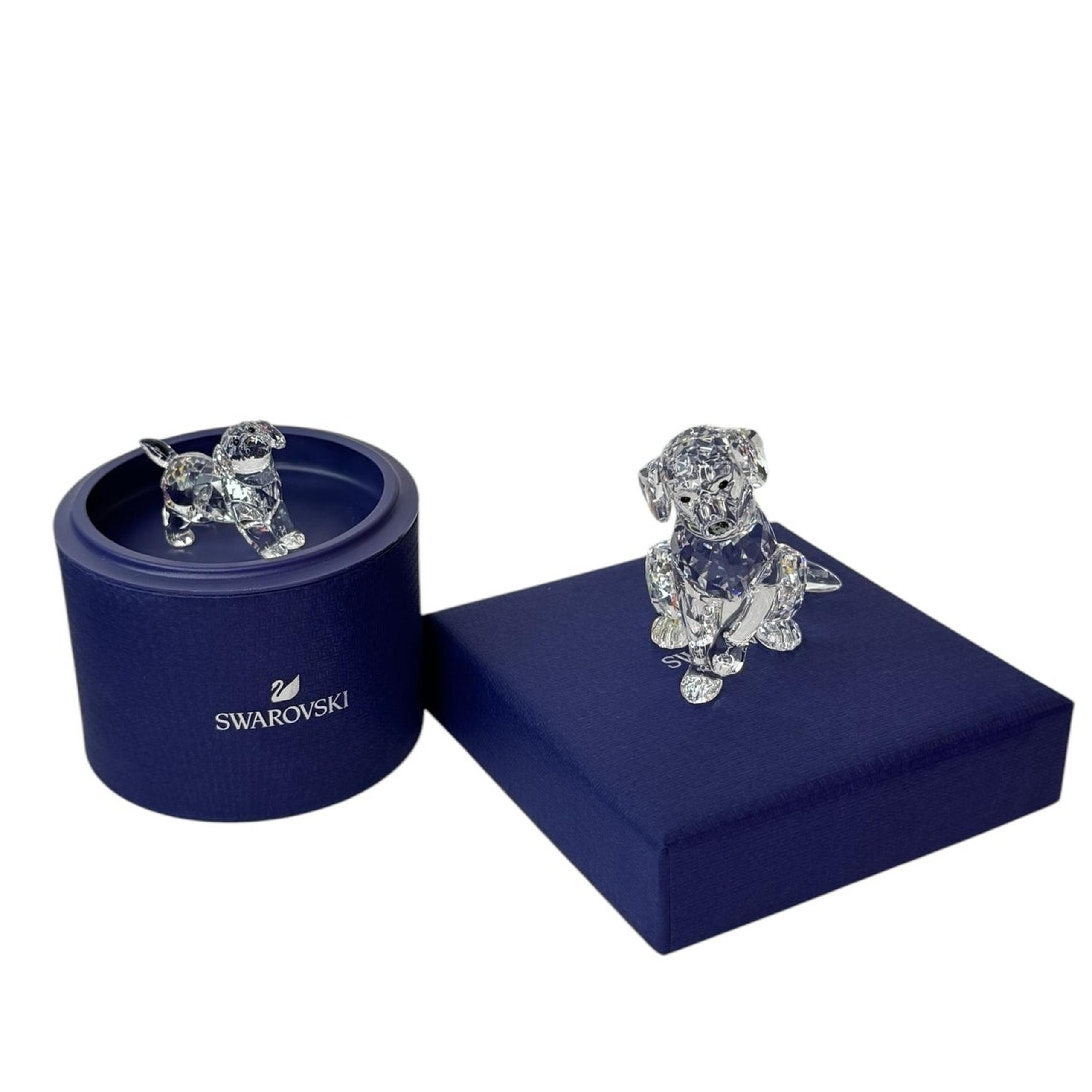 Swarovski Peaceful Countryside Labrador Family Dog Figurine Home decor