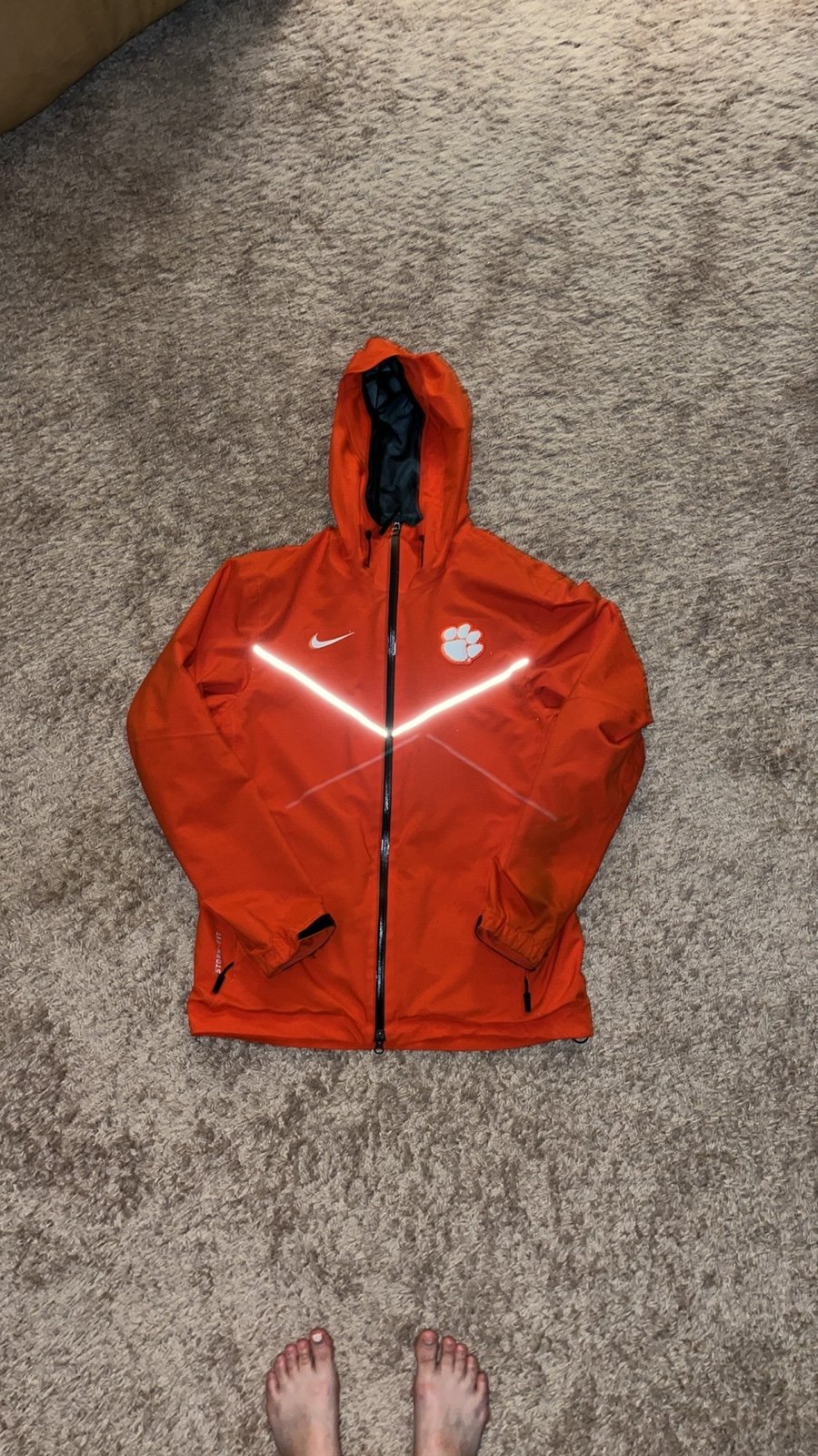 Nike Clemson rain jacket size small