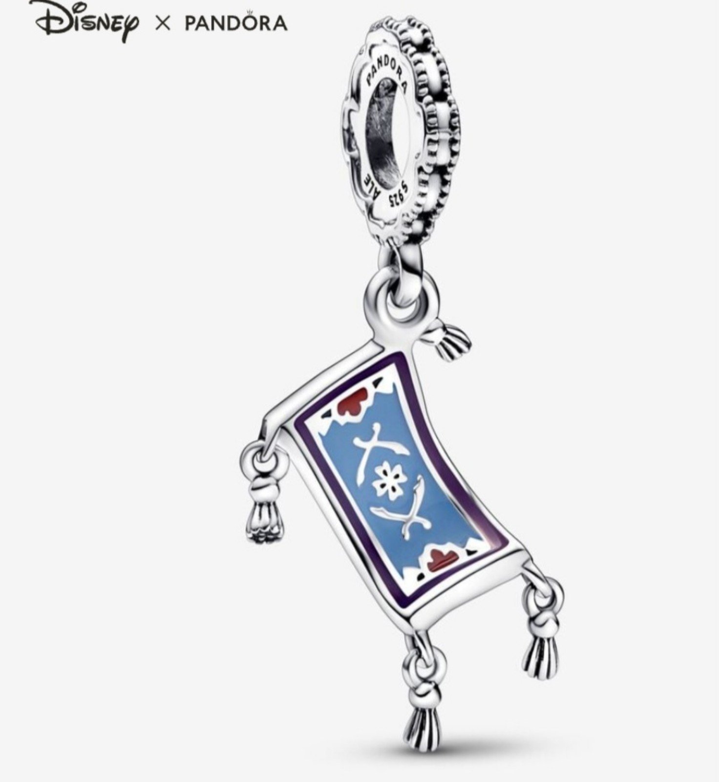 New Pandora Disney Aladdin Magic Carpet Dangle Charm for jewelry bracelet