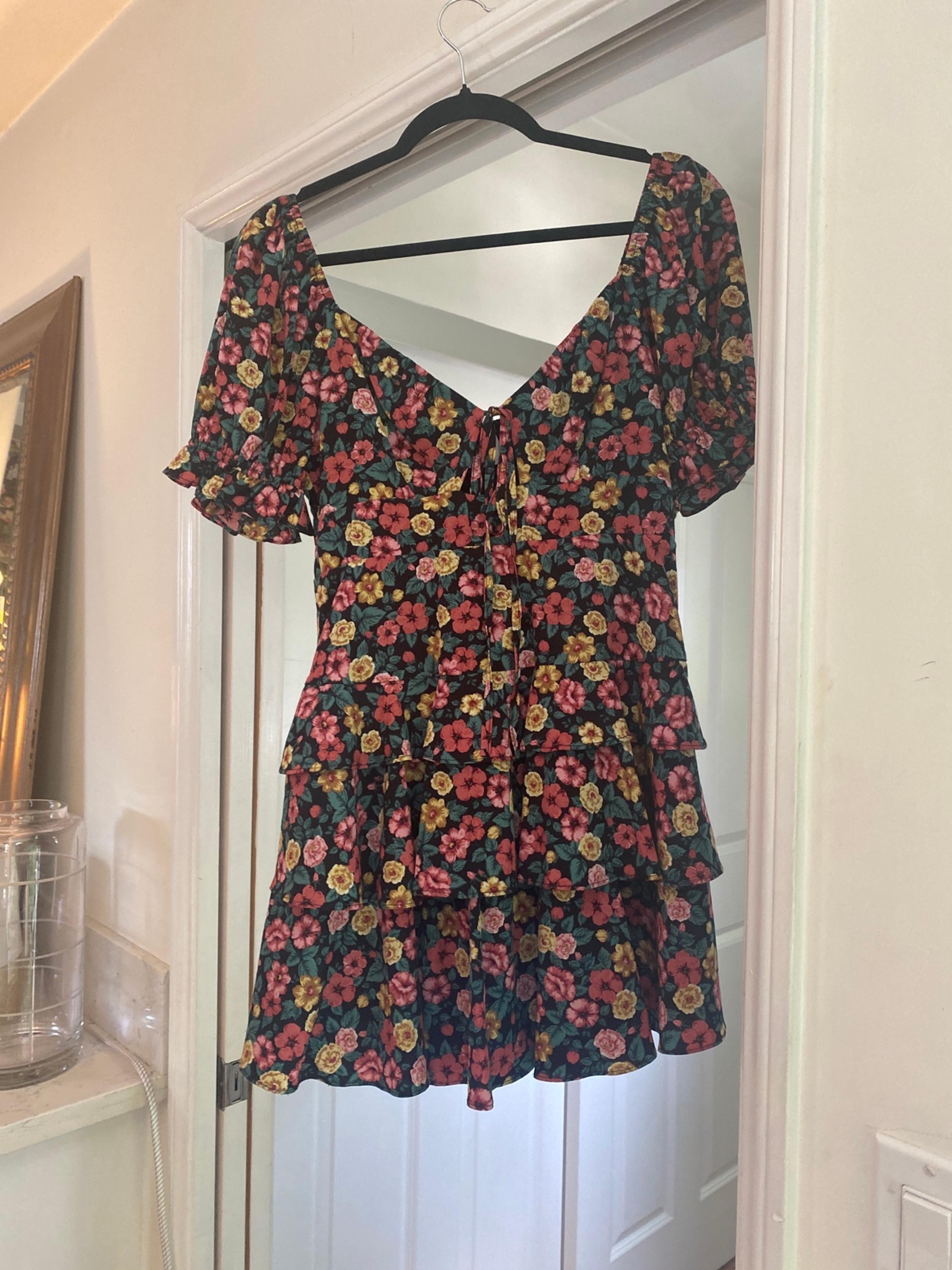 Floral Ruffle Mini Dress