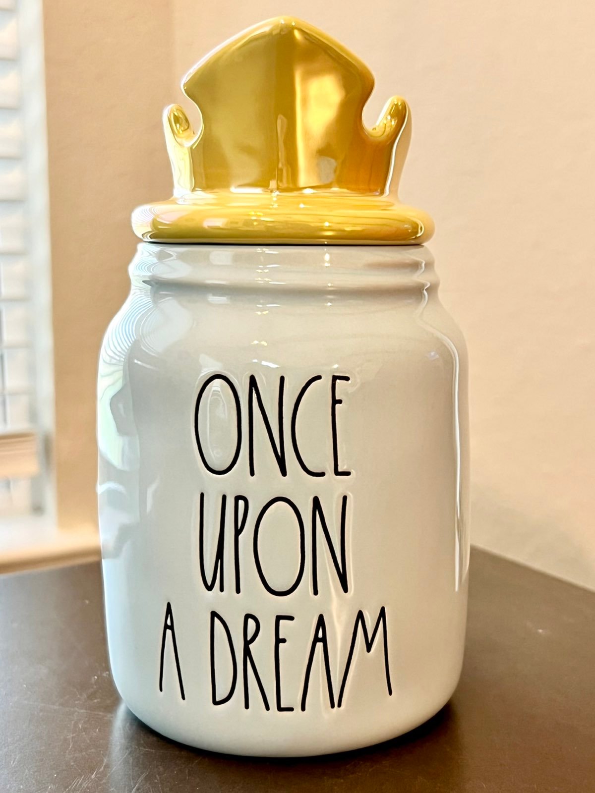 Rae Dunn once upon a dream canister