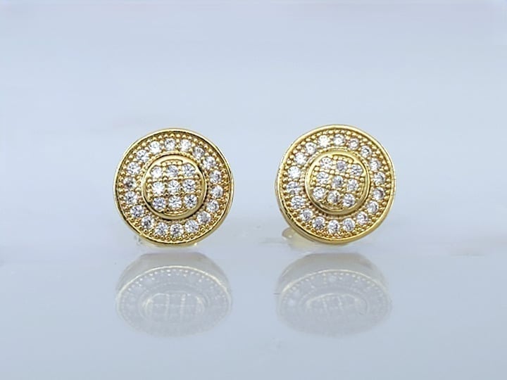 14K Gold Womens 2ct Diamond Stud Earrings 14 Karat Silver Guys Authentic Jewelry