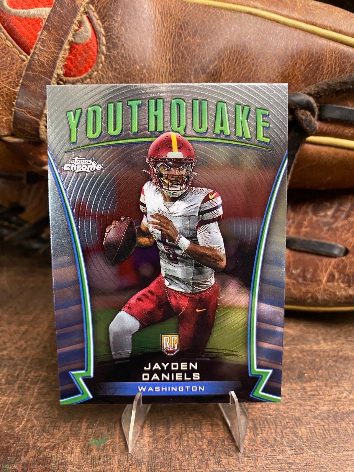 Topps 2025 Chrome Football Jayden Daniels Rookie Card Commanders