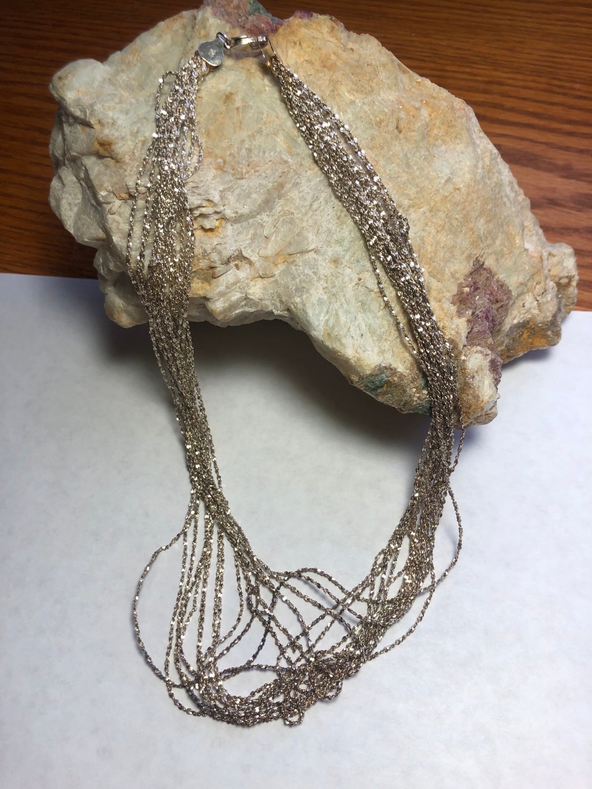 Beautiful BIB Italy Sterling Silver Necklace