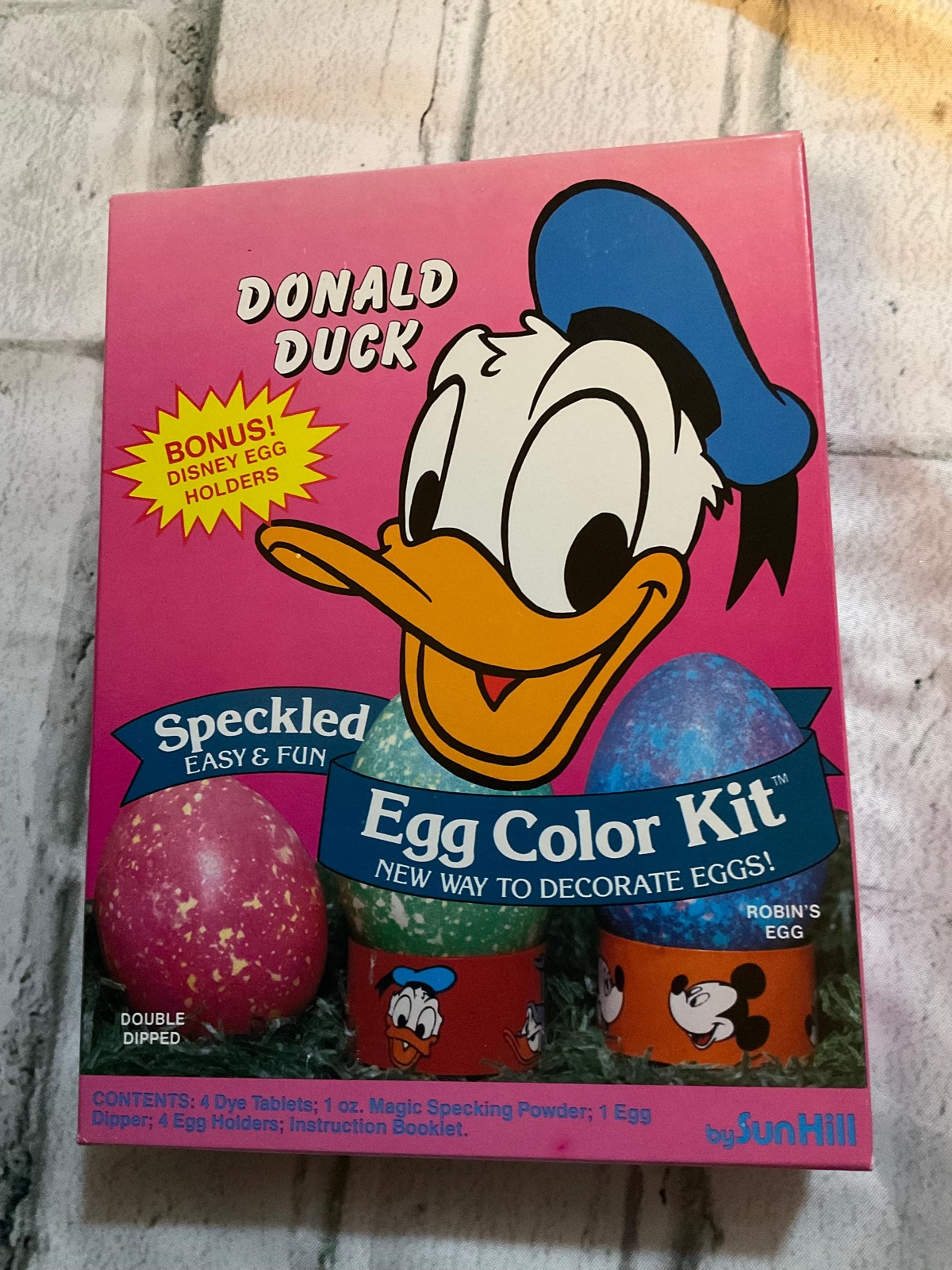 Easter vintage Donald Duck egg dye 80s new