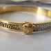 18K Gold Plated Medusa Greek bracelet Bangle Cuff Style Solid Stainless Steel