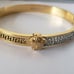 18K Gold Plated Medusa Greek bracelet Bangle Cuff Style Solid Stainless Steel