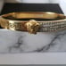18K Gold Plated Medusa Greek bracelet Bangle Cuff Style Solid Stainless Steel